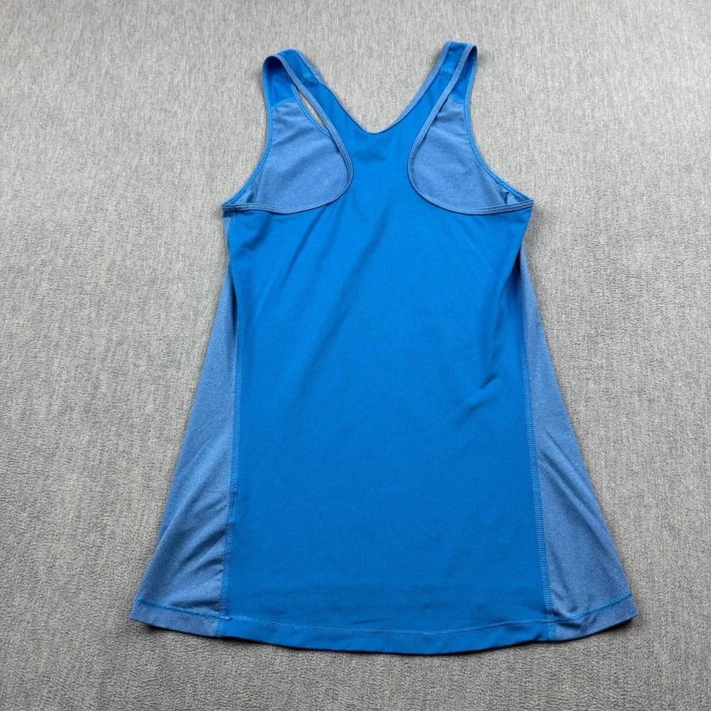 Nike Tank Top Womens Medium Blue Pro Cool Dri-Fit Blue Training Workout Gym Run